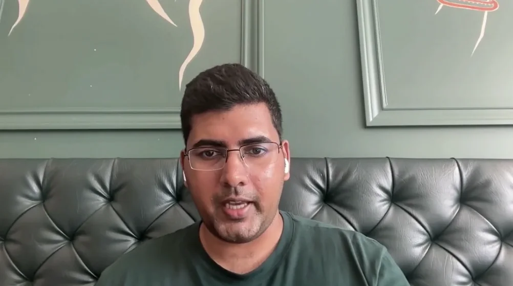 Lohit Talasila speaking on camera