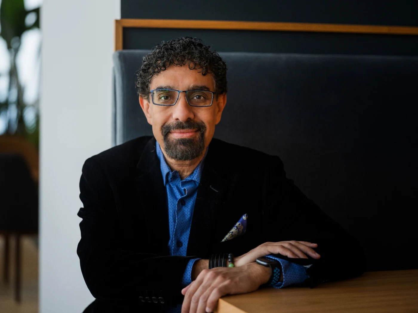 Ramez Naam seated in discussion